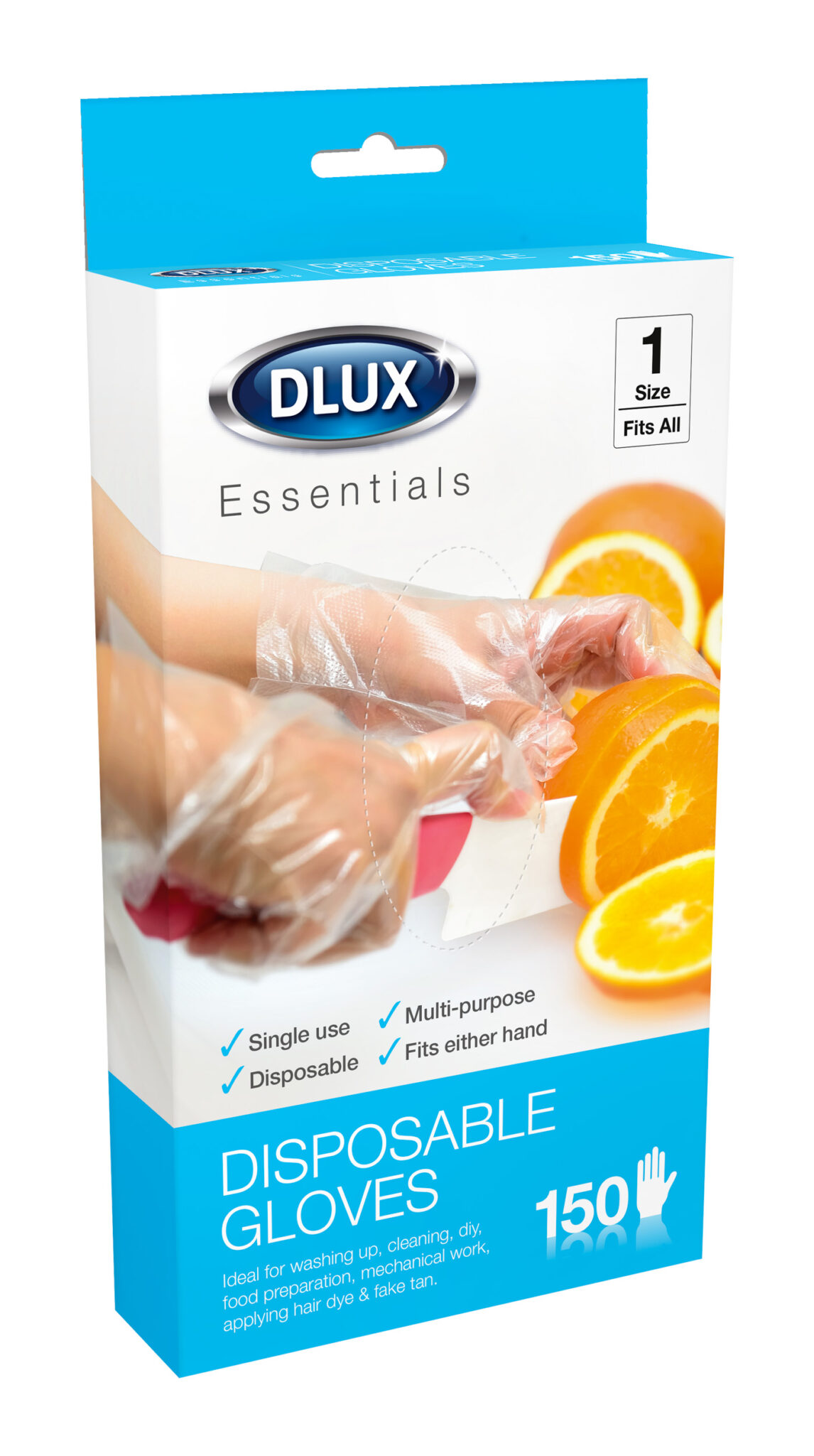 DLUX 150-Pack Disposable Plastic Gloves