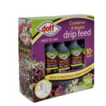 DOFF Drip Feeders for Hanging Baskets & Tubs - Pack of 10, Lasts 15 Days Each
