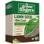 Doff Green Fingers Lawn Seed with Bio Coat, 1kg for 40 sqm Coverage