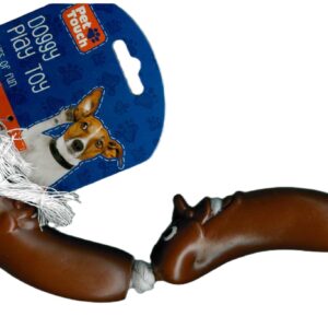 Dog Toy with Two Sausages on a Rope - PET TOUCH