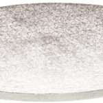 DORIC 6-Inch Round Silver Thick Cake Board Drums, Pack of 5