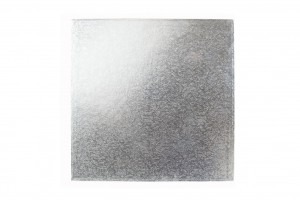 DORIC 6-Inch Square Silver Cake Boards Pack of 10