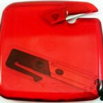 Double-Blade Red Square Letter Opener