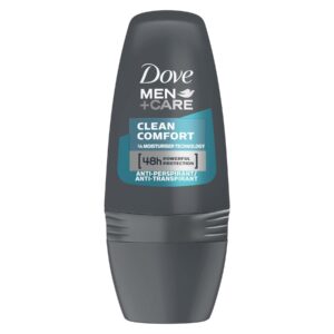 Dove Men's Clean Comfort Roll-On Deodorant, 50ml