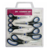 **Dressmaking Scissors**: These are larger scissors designed for cutting fabric with precision