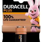 Duracell Plus 9V Alkaline Batteries 1-Pack with 100% Longer Life Guarantee!