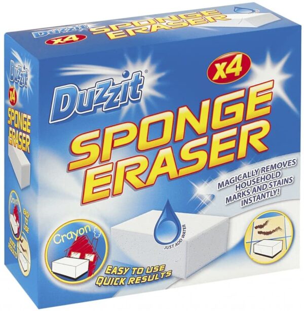 DUZZIT MAGIC ERASER SPONGES, PACK OF 4