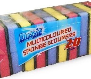 Duzzit Sponge Scourers in Multiple Colors - Pack of 20