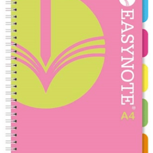 Easynote A4 Project Book with Twin Wire Binding and PP Cover, 200 Pages