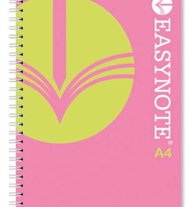 Easynote A4 Twin Wirebound Notebook with 180 Pages