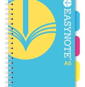 Easynote A5 Twin-Wire Project Notebook with PP Cover, 200 Pages