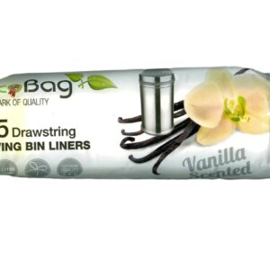 Eco-Friendly 50L Scented Drawstring Swing Bin Liners, Pack of 15