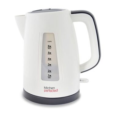Eco-Friendly Rapid Boil Cordless Cream Kettle, 1.5L - Kitchen Perfected