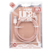 Eco-Friendly Rose Gold Braided 2M USB A to Lightning Cable by Juice