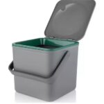 ECO GREY MINKY FOOD WASTE CADDY