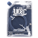 Eco Navy Braided 2M Type C Cable - Juice Type C