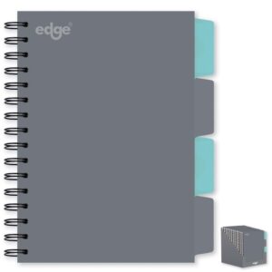 EDGE A5 Twin Wire Grey Project Notebook, 80 GSM, 200 Pages