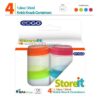 EDGO STOREIT 35ML KNICK KNACK CONTAINERS, SET OF 4