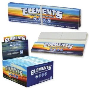 Elements King Size Slim Rolling Papers - 24 Pack