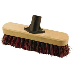 ELLIOTT FSC 22CM NATURAL UNION FIBER DECK SCRUB BRUSH HEAD - HEAD ONLY