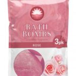 ELYSIUM SPA ROSE BATH BOMBS 50G, PACK OF 3