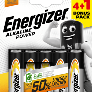 Energizer AA Alkaline Batteries 5-Pack (Includes 1 Free)