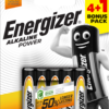 Energizer AAA Alkaline Batteries 5-Pack (Includes 1 Free)