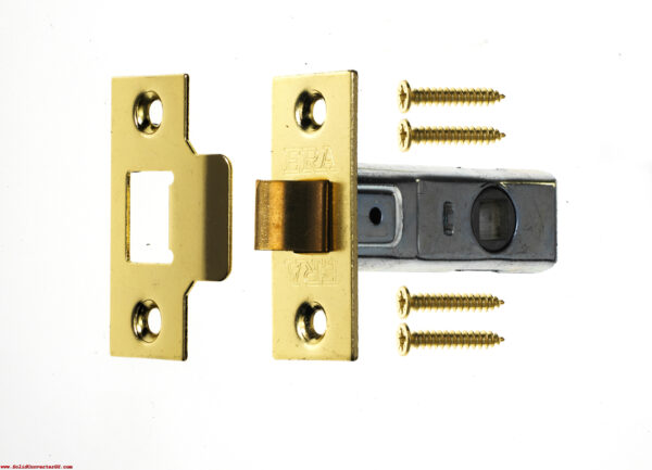 ERA Tubular Mortice Latch 75mm / 3 Inch in Polished Brass Finish