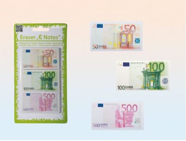 EURO BANKNOTE ERASERS