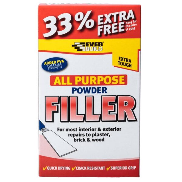 EVERBUILD MULTI-PURPOSE FILLER POWDER 600GM