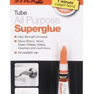 EVERBUILD STICK 2 MULTI-PURPOSE SUPERGLUE, 3GM TUBE