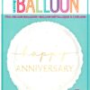 Exclusive 18" Round Foil Anniversary Balloon