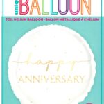 Exclusive 18" Round Foil Anniversary Balloon