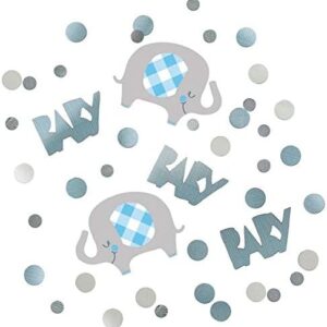 EXCLUSIVE BLUE ELEPHANT CONFETTI FOR BABY SHOWER, 14G