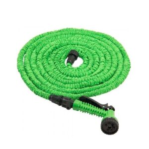 **Expandable Design**: The hose expands significantly when filled with water and retracts to its original size when not in use, making it easy to handle and store