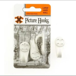 Extra Large Hard Wall Picture Hooks, Pack of 2