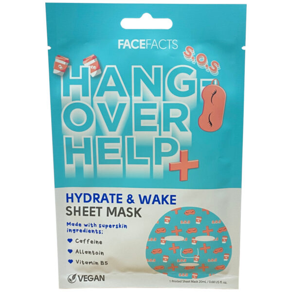 Face Facts Hangover Relief Printed Sheet Mask 20ml