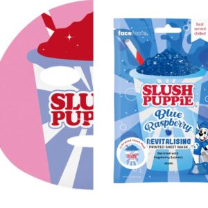 Face Facts Slush Puppie Strawberry & Blue Raspberry Printed Sheet Masks, 20ml