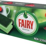 Fairy Red Double-Sided Dishwashing Sponge Pack of 3