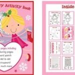 Fairy-Themed Christmas Coloring and Activity Book with Crayons for Girls