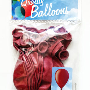 FANTASIA 12-Inch Shiny Red Latex Balloons, Pack of 15