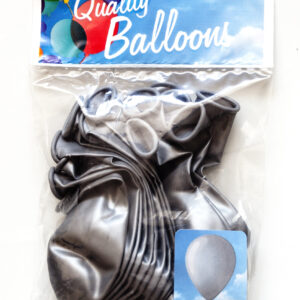 FANTASIA 12-Inch Shiny Silver Latex Balloons, Pack of 15