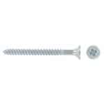 FAST PAK VALUE 0003 6 X 1/2'' POZI CSK HARDENED TWINTHREAD ZINC WOOD SCREWS - 80 PACK