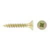 FAST PAK VALUE 0249 4.0 x 20 Pozi Countersunk Chipboard Screws, Yellow, Pack of 45