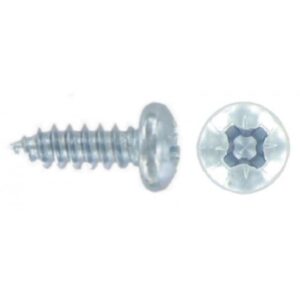 FAST PAK VALUE 0393 6 X 1/2'' POZI PAN ZINC SELF-TAPPING SCREWS - PACK OF 50