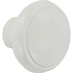 FAST PAK VALUE 0488 WHITE SMALL PLASTIC KNOBS, PACK OF 2