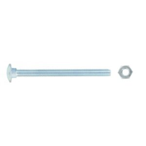 FAST PAK VALUE 0553 M6 X 50 Zinc-Plated Cup Square Bolts and Nuts, Pack of 5