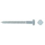 FAST PAK VALUE 0621 M8 x 100 Zinc Coach Screws, Pack of 3