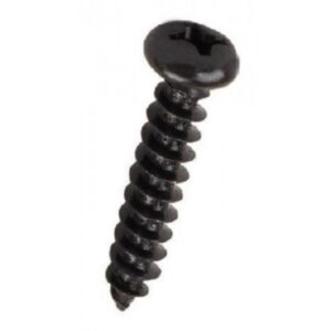 FAST PAK VALUE 0805 Round Head Black Woodscrews 8 x 1'', Pack of 15