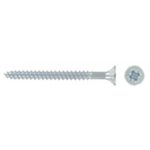 FAST PAK VALUE 1710 12 X 3'' POZI CSK HARDENED TWINTHREAD ZINC WOOD SCREWS, 7 PER PACK